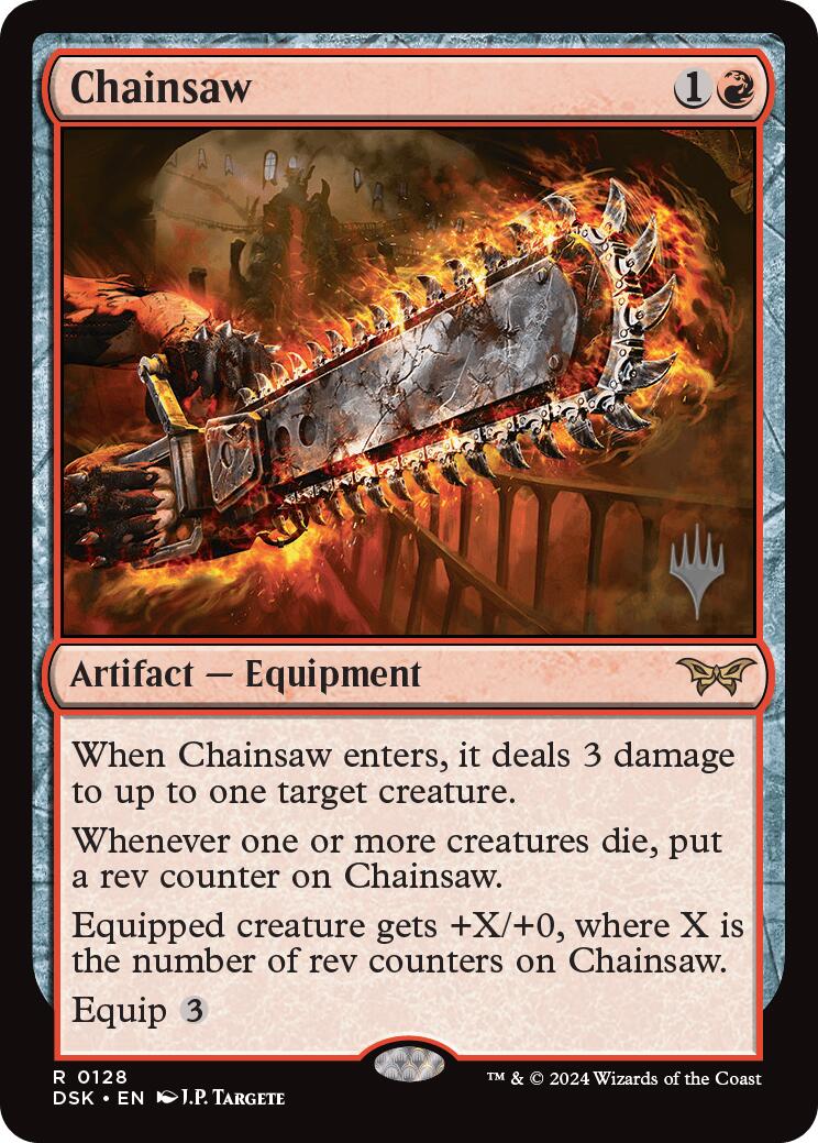 Chainsaw (Promo Pack) [Duskmourn: House of Horror Promos] Foil