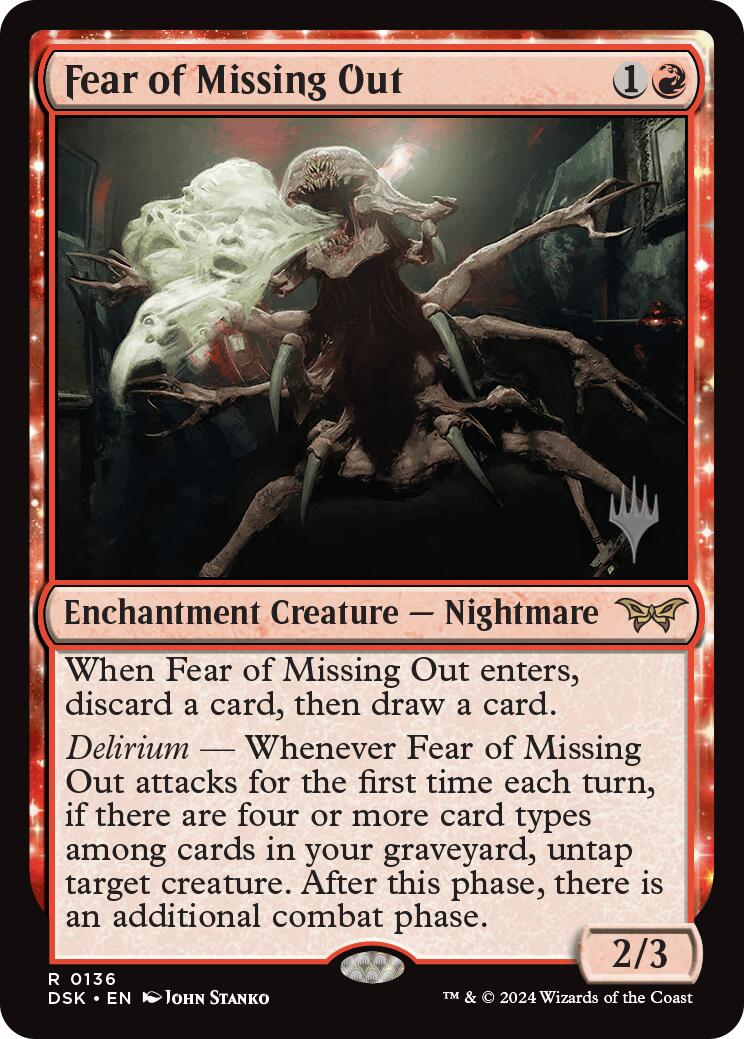 Fear of Missing Out (Promo Pack) [Duskmourn: House of Horror Promos] Foil