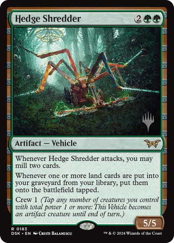 Hedge Shredder (Promo Pack) [Duskmourn: House of Horror Promos] Foil