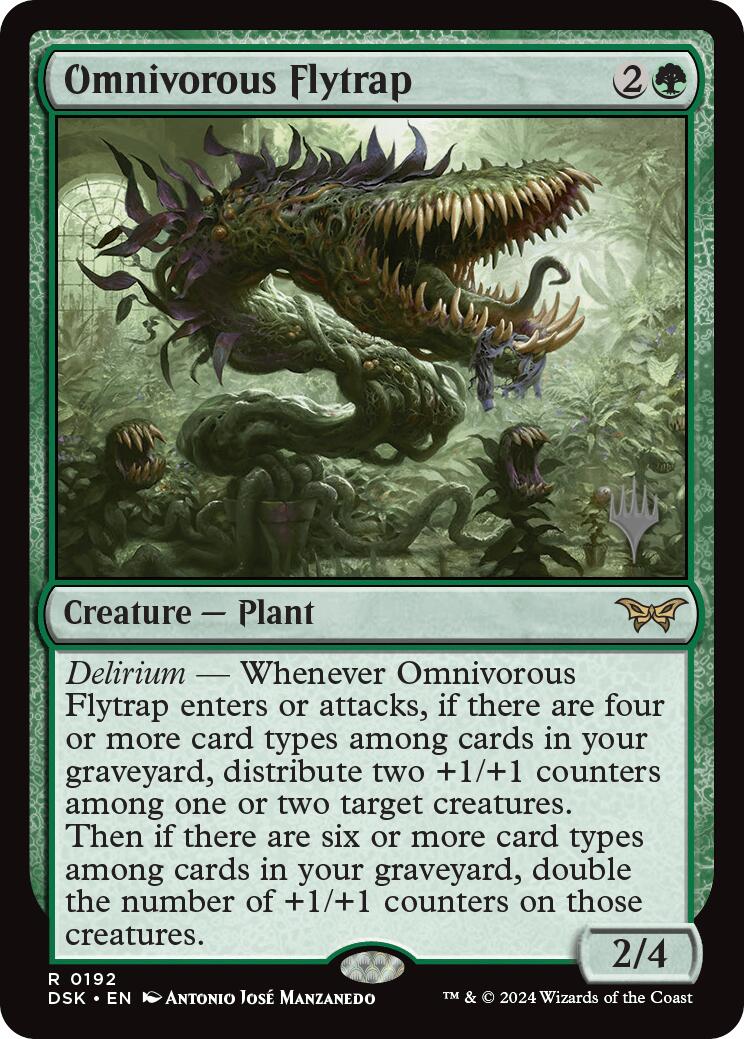 Omnivorous Flytrap (Promo Pack) [Duskmourn: House of Horror Promos] Foil