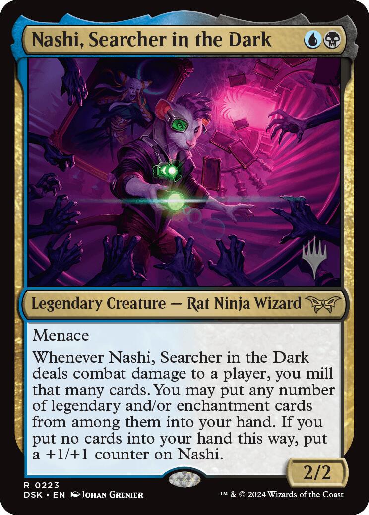 Nashi, Searcher in the Dark (Promo Pack) [Duskmourn: House of Horror Promos] Foil