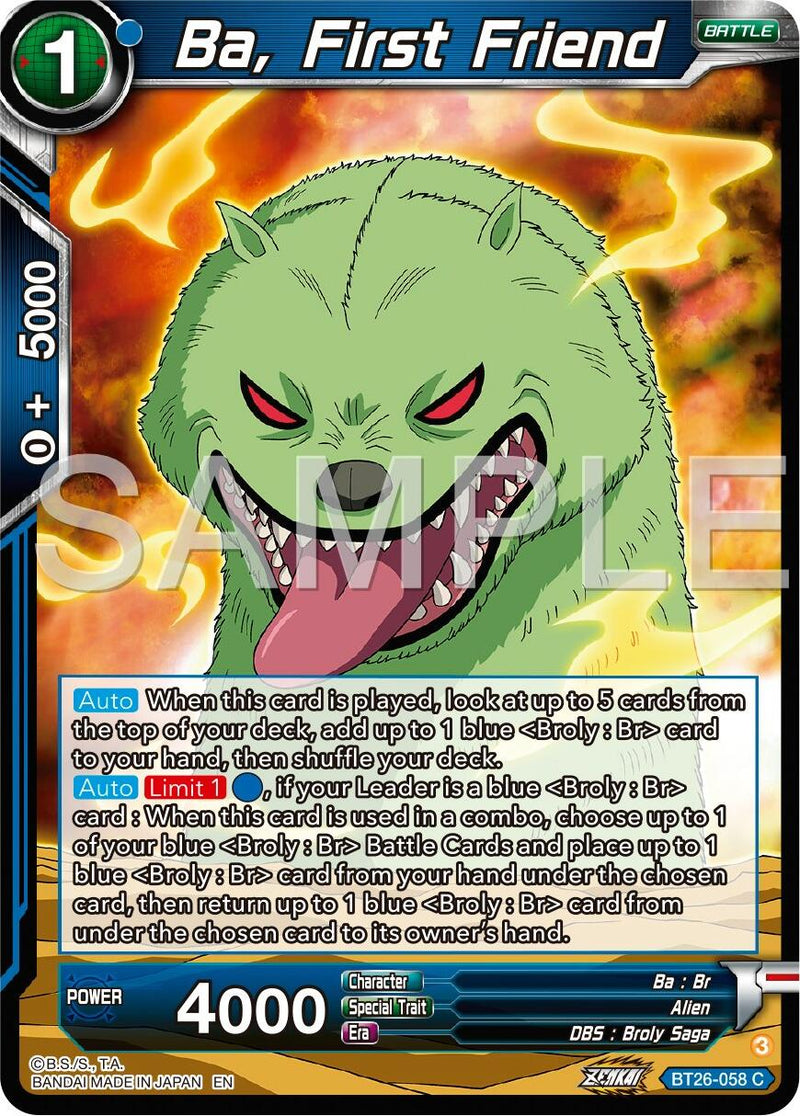 Ba, First Friend (BT26-058) [Ultimate Advent] Parallel Foil