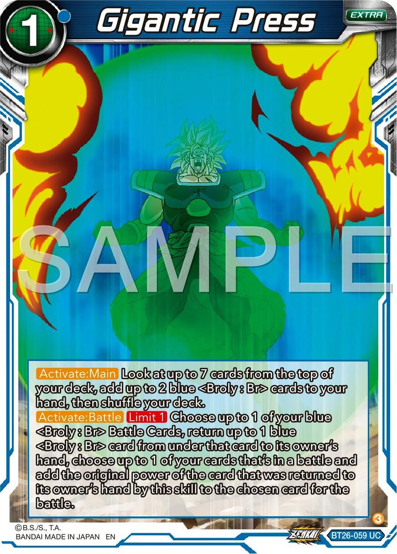 Gigantic Press (BT26-059) [Ultimate Advent] Parallel Foil