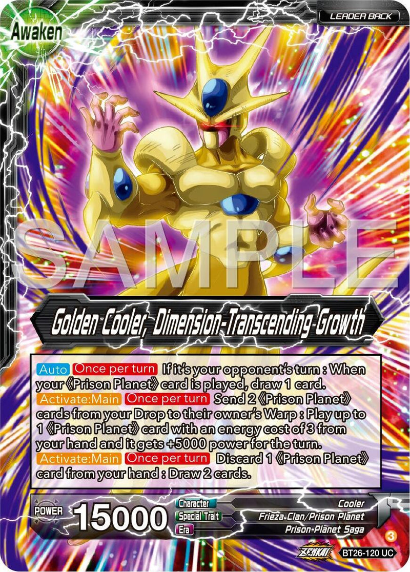 Cool // Golden Cooler, Dimension-Transcending Growth (BT26-120) [Ultimate Advent] Parallel Foil