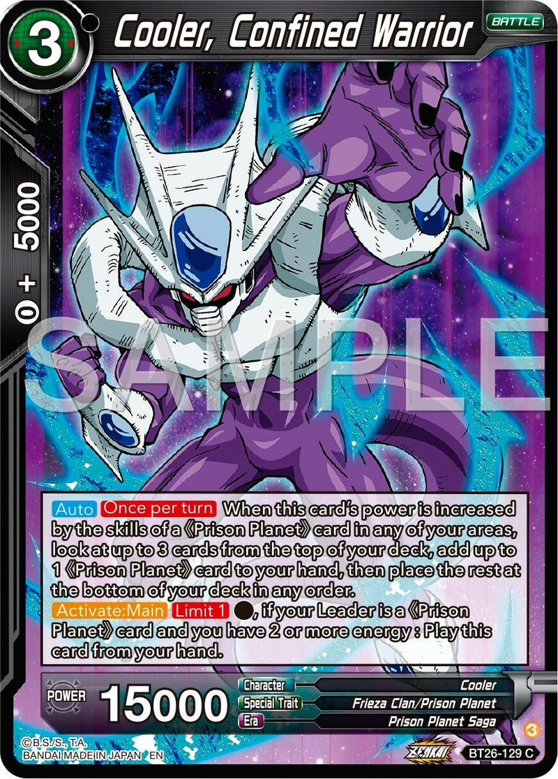 Cooler, Confined Warrior (BT26-129) [Ultimate Advent] Parallel Foil
