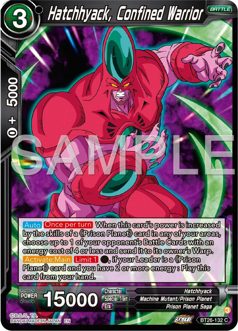 Hatchhyack, Confined Warrior (BT26-132) [Ultimate Advent] Parallel Foil