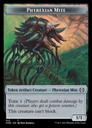 Rebel // Phyrexian Mite (012) Double-Sided Token [Phyrexia: All Will Be One Tokens] Foil