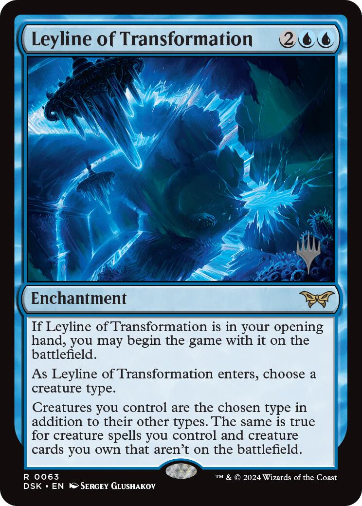 Leyline of Transformation (Promo Pack) [Duskmourn: House of Horror Promos] Foil