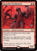 Razorkin Needlehead (Promo Pack) [Duskmourn: House of Horror Promos] Foil