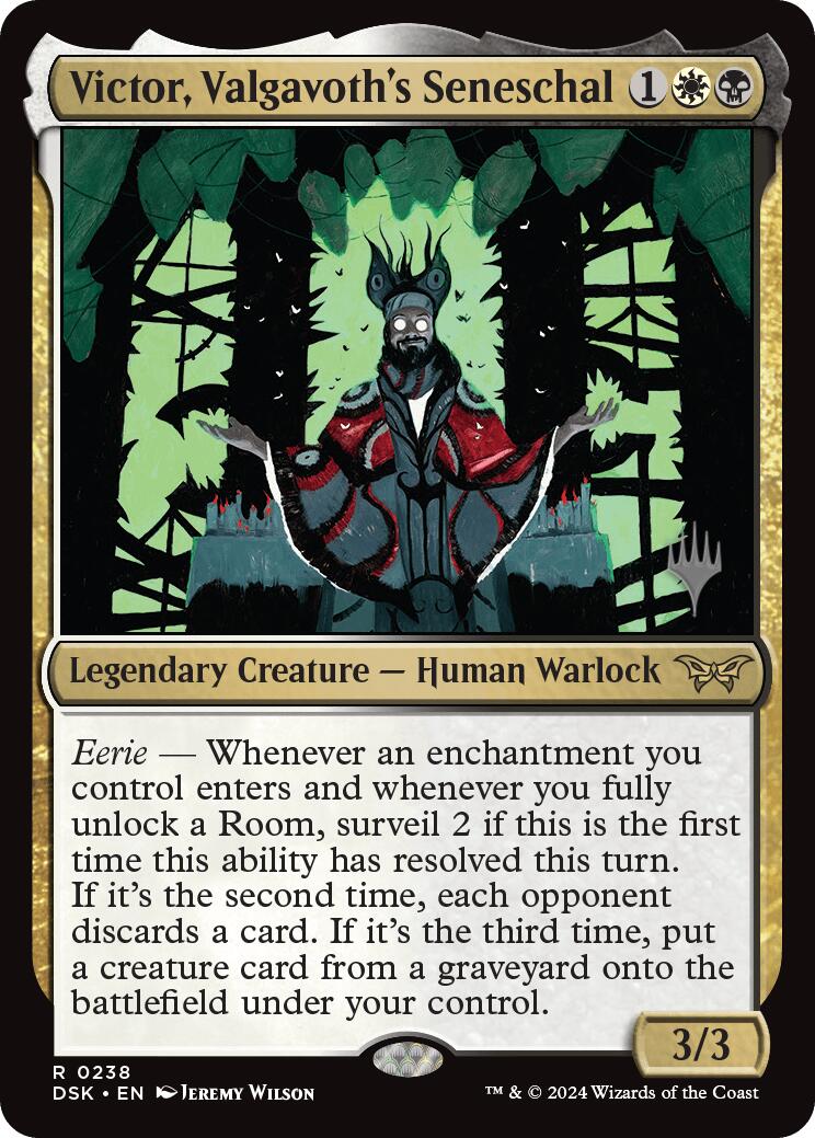 Victor, Valgavoth's Seneschal (Promo Pack) [Duskmourn: House of Horror Promos] Foil