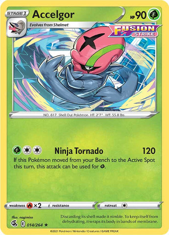 Accelgor (014/264) [Sword & Shield: Fusion Strike] Reverse Holofoil
