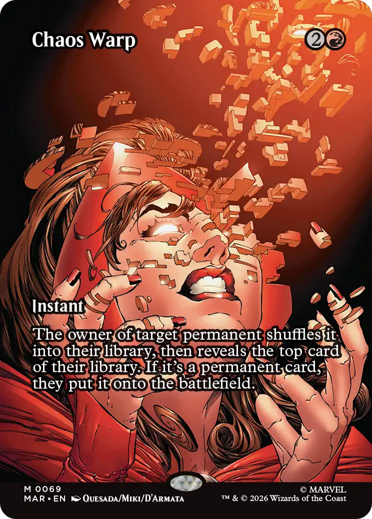 Chaos Warp (Borderless) [Marvel Universe: Eternal-Legal] Foil