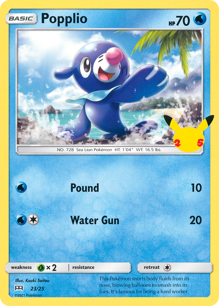 Popplio (23/25) [McDonald's 25th Anniversary] Holofoil