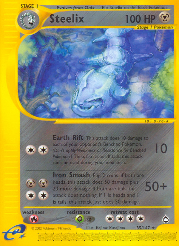 Steelix (35/147) [Aquapolis] Reverse Holofoil