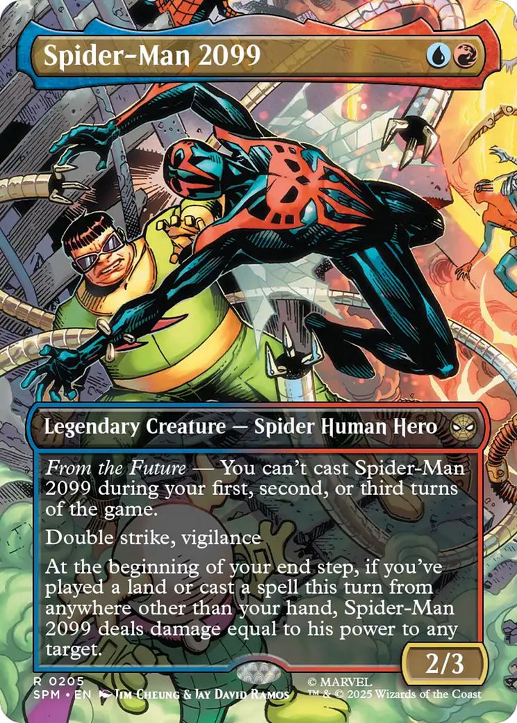 Spider-Man 2099 (0205) (Borderless) [Marvel's Spider-Man] Foil
