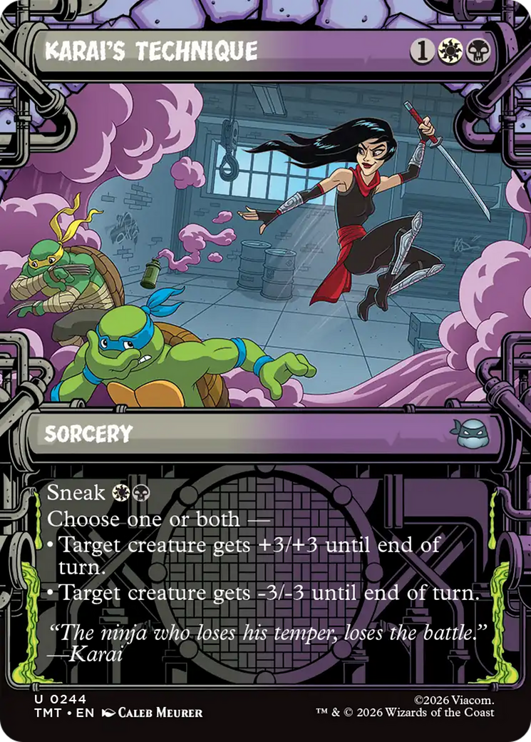 Karai's Technique (Showcase) [Teenage Mutant Ninja Turtles] Foil