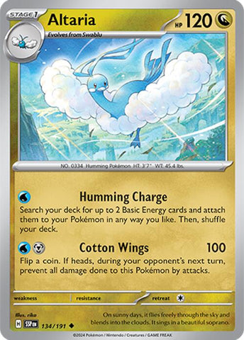 Altaria (134/191) [Scarlet & Violet: Surging Sparks] Reverse Holofoil