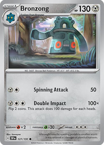 Bronzong (127/191) [Scarlet & Violet: Surging Sparks] Reverse Holofoil