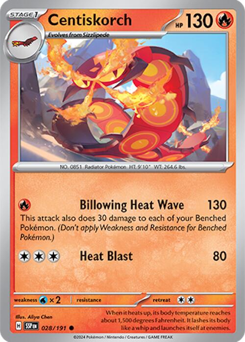 Centiskorch (028/191) [Scarlet & Violet: Surging Sparks] Reverse Holofoil