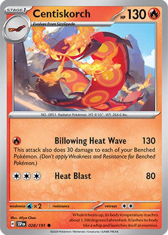 Centiskorch (028/191) [Scarlet & Violet: Surging Sparks] Reverse Holofoil