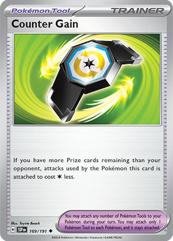 Counter Gain (169/191) [Scarlet & Violet: Surging Sparks] Reverse Holofoil