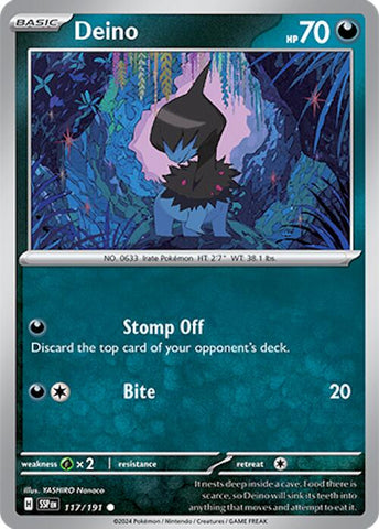 Deino (117/191) [Scarlet & Violet: Surging Sparks] Reverse Holofoil