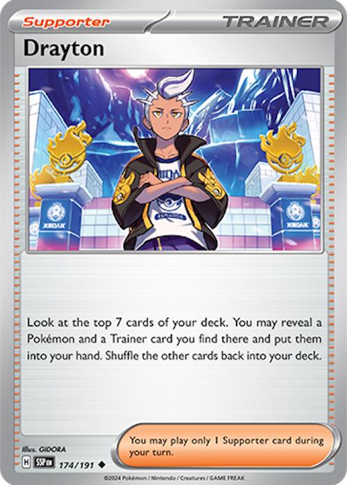 Drayton (174/191) [Scarlet & Violet: Surging Sparks] Reverse Holofoil