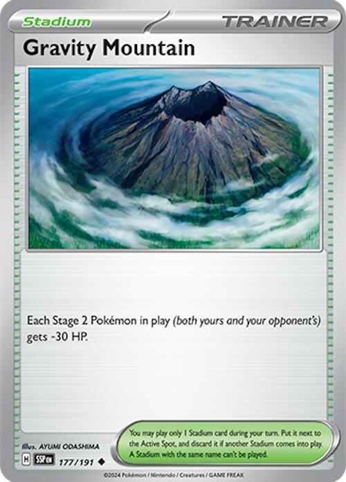 Gravity Mountain (177/191) [Scarlet & Violet: Surging Sparks] Reverse Holofoil