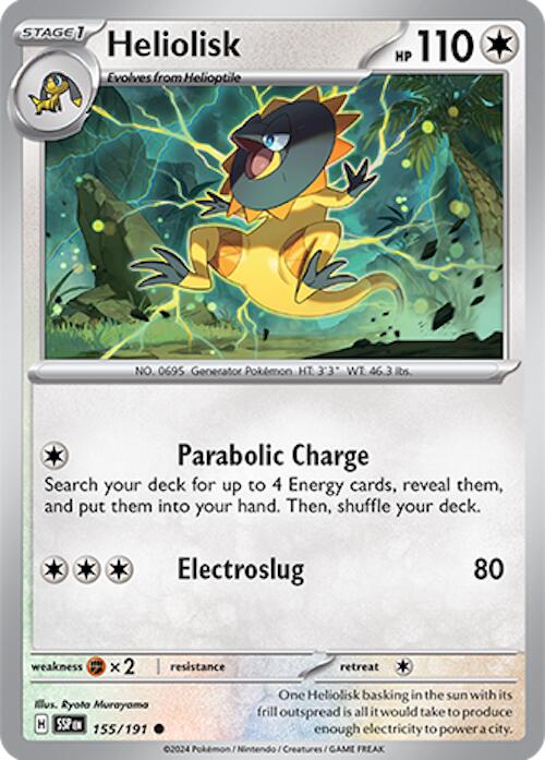Heliolisk (155/191) [Scarlet & Violet: Surging Sparks] Reverse Holofoil