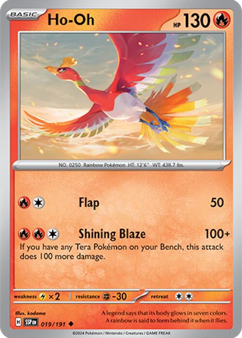 Ho-Oh (019/191) [Scarlet & Violet: Surging Sparks] Reverse Holofoil