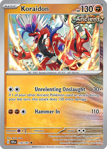 Koraidon (116/191) [Scarlet & Violet: Surging Sparks] Reverse Holofoil
