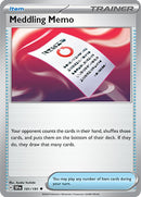 Meddling Memo (181/191) [Scarlet & Violet: Surging Sparks] Reverse Holofoil