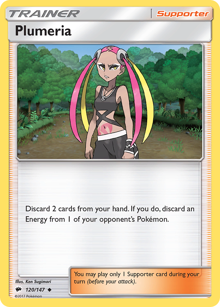 Plumeria (120/147) [Sun & Moon: Burning Shadows] Reverse Holofoil