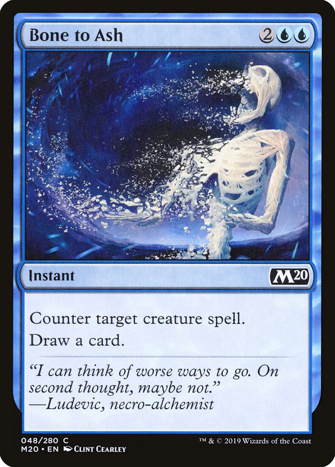 Bone to Ash [Core Set 2020] Foil