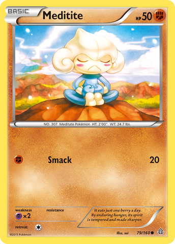 Meditite (79/160) [XY: Primal Clash] Reverse Holofoil