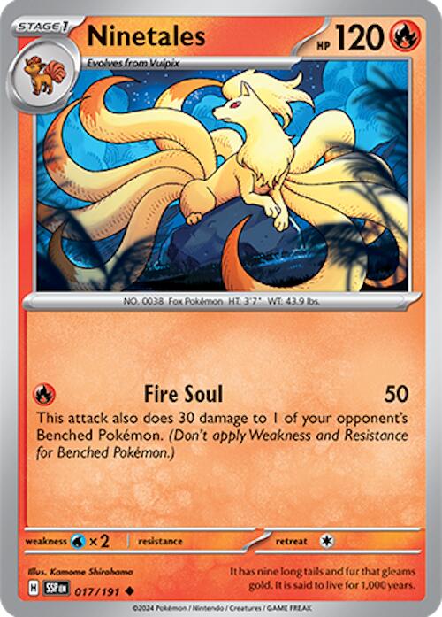 Ninetales (017/191) [Scarlet & Violet: Surging Sparks] Reverse Holofoil