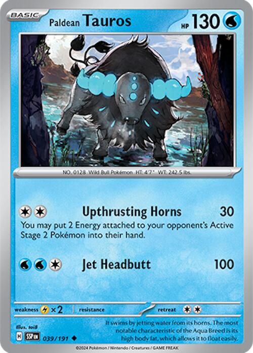 Paldean Tauros (039/191) [Scarlet & Violet: Surging Sparks] Reverse Holofoil