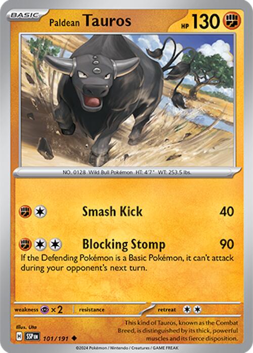 Paldean Tauros (101/191) [Scarlet & Violet: Surging Sparks] Reverse Holofoil