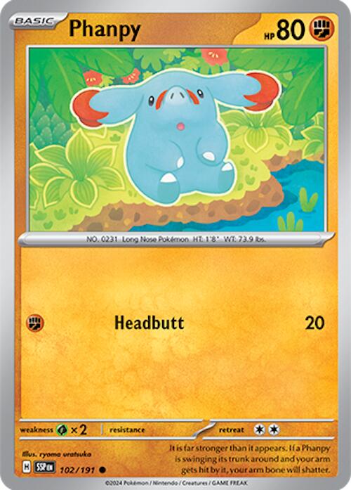 Phanpy (102/191) [Scarlet & Violet: Surging Sparks] Reverse Holofoil