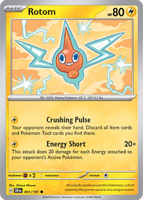 Rotom (061/191) [Scarlet & Violet: Surging Sparks] Reverse Holofoil