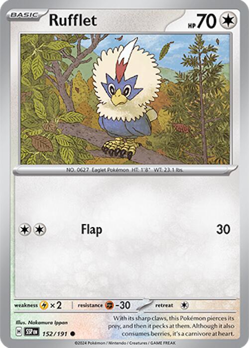 Rufflet (152/191) [Scarlet & Violet: Surging Sparks] Reverse Holofoil