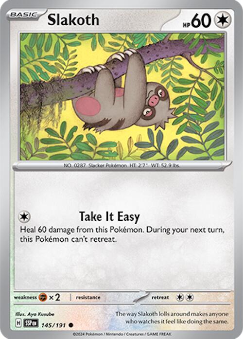 Slakoth (145/191) [Scarlet & Violet: Surging Sparks] Reverse Holofoil