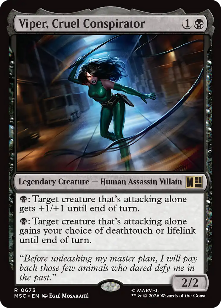 Viper, Cruel Conspirator [Marvel Super Heroes Commander] Foil