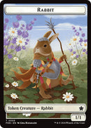Rabbit // Soldier Double-Sided Token [Foundations Tokens] Foil