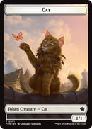 Spirit // Cat (0001) Doubled-Sided Token [Foundations Tokens] Foil