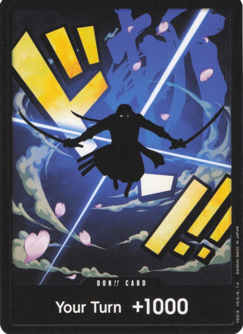 DON!! Card (Zoro) [Premium Booster -The Best-] Foil