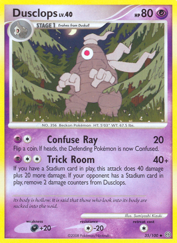 Dusclops (35/100) [Diamond & Pearl: Stormfront] Reverse Holofoil