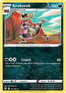 Krokorok (112/195) [Sword & Shield: Silver Tempest] Reverse Holofoil