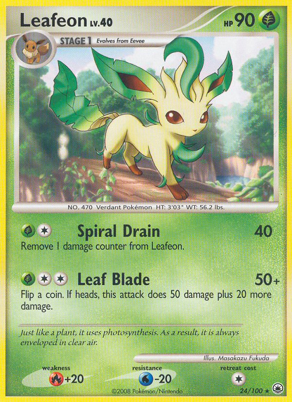 Leafeon (24/100) [Diamond & Pearl: Majestic Dawn] Reverse Holofoil
