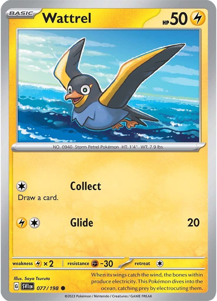 Wattrel (077/198) [Scarlet & Violet: Base Set] Reverse Holofoil